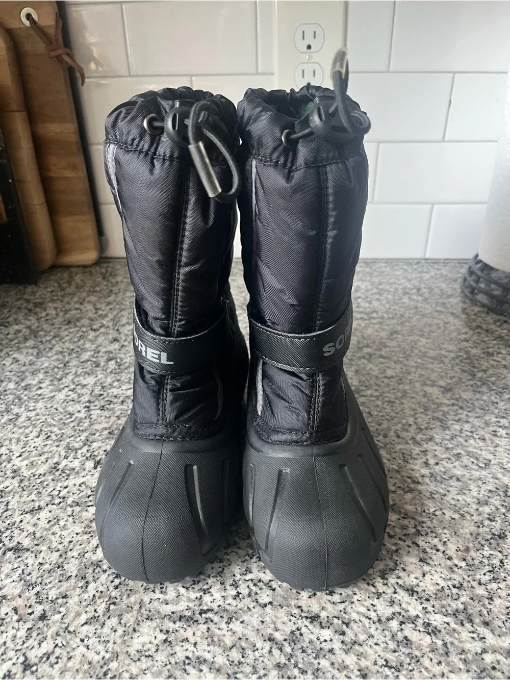 Sorel Black Kids Winter Flurry Boots